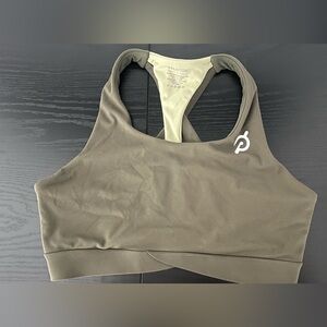 Peloton Dark and Light Green Sports Bra